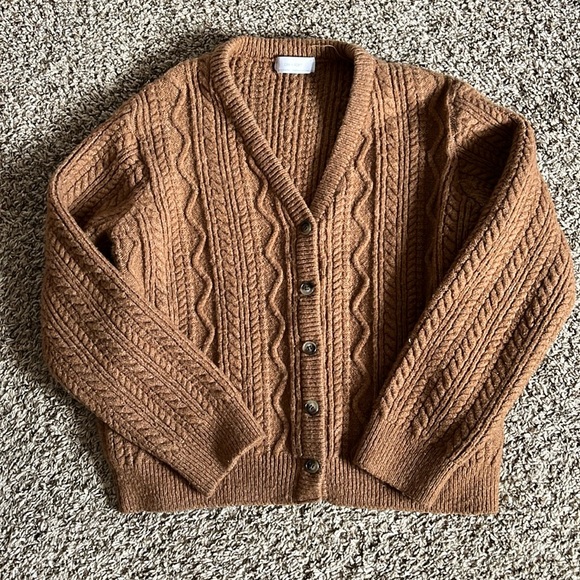Brown soft cardigan - Picture 1 of 3